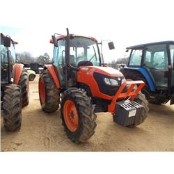 KUBOTA M9540D MFWD FARM TRACTOR, S/N 53967, 3 PTH, PTO, 1 HYD REMOTE, HYD SHUTTLE, ULTRA GRAND CAB, 