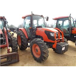 KUBOTA M9540D MFWD FARM TRACTOR, S/N 51711, PTO, 3 PTH, 3 REMOTES, ECAB W/AIR, 18.4-30 TIRES, METER 