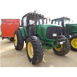 JOHN DEERE 7220 MFWD FARM TRACTOR, S/N 004764, PTO, 3 REMOTES, ECAB W/AIR, 480/80R-38 TIRES (COUNTY 