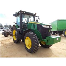 JOHN DEERE 7200R (2012) MFWD FARM TRACTOR, S/N CR007896, 3 PTH, PTO, 4 REMOTES, ECAB W/AIR, 18.4R46