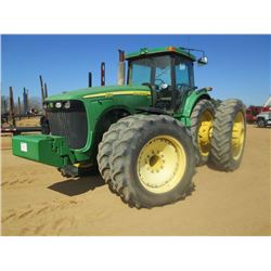 JOHN DEERE 8520 MFWD FARM TRACTOR, S/N 0RW8520P030710( 07YR) 3 PTH, PTO, QUICK HITCH, 4 HYD REMOTES,
