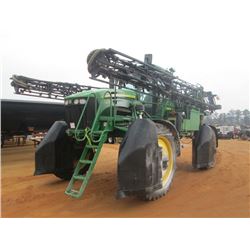 JOHN DEERE 4730 SPRAYER, S/N 008709 (09 YR), 90' BOOM, ROW CROP FENDERS, FOAM MARKERS, AUTO TRAC REA