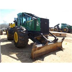 JOHN DEERE 748H GRAPPLE SKIDDER, S/N 663866 (14YR) DUAL ARCH GRAPPLE, WINCH, ECAB W/AIR, 30.5L32 TIR