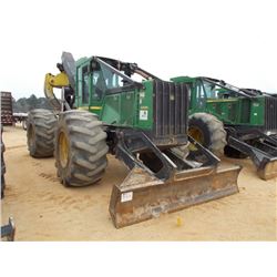 JOHN DEERE 648H GRAPPLE SKIDDER, S/N 615846 (08 YR) DUAL ARCH, WINCH, ECAB/AC, 35.5-32 TIRES,
