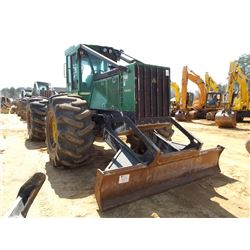 JOHN DEERE 648H GRAPPLE SKIDDER, S/N 624058 (09 YR) SINGLE ARCH, WINCH, ECAB W/AIR, 30.5L-32 TIRES, 