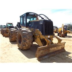 CAT 525B GRAPPLE SKIDDER, S/N 3KZ01402 (04 YR) DUAL ARCH GRAPPLE, WINCH, ECAB W /AIR, 30.5-32 TIRES
