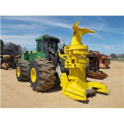 JOHN DEERE 843K FELLER BUNCHER, S/N 631188 (10 YR) JOHN DEERE FD 22B SAWHEAD, ECAB W/AIR, 67X3400X26