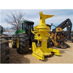 JOHN DEERE 843J FELLER BUNCHER, S/N 609901 (07 YR) JOHN DEERE FD 22B SAW HEAD, ECAB W/AIR, 30.5X32 T