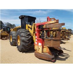 CAT 563 FELLER BUNCHER, S/N HA19824, PRENTICE SH56 SAW HEAD, ECAB W/AIR, 30.5L-32 TIRES, METER READI