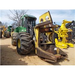 JOHN DEERE 643J FELLER BUNCHER, S/N 613935 (07 YR) JOHN DEERE FD45 SAWHEAD, ECAB W/AIR, 28LX26 TIRES