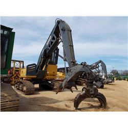 JOHN DEERE 2054 LOG LOADER, S/N 200208, CRAWLER TYPE, LIVE HEEL, CONTINUOUS ROTATION GRAPPLE, TILT C
