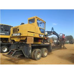 CAT 559 LOG LOADER, S/N PR6299, 6 CYL DIESEL ENG, ECAB W/AIR, CTR DELIMBER, MTD ON PITTS T/A TRAILER
