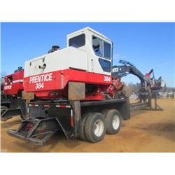 PRENTICE 384 LOG LOADER, S/N P57986 (02 YR) 6 CYL DIESEL ENG, ECAB W/AIR, PRENTICE CRG, CTR 450 DELI