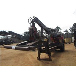 PRENTICE 210D LOG LOADER, S/N P26665, ECAB, PRENTICE GRAPPLE, MTD ON PITTS T/A TRAILER, S/N KB37T3MP