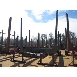 DIXIE 4 BOLSTER LOG TRAILER, S/N 30914, 275/80R22.5 TIRES
