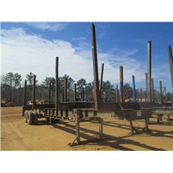 4 BOLSTER T/A LOG TRAILER, S/N, 285/75R24.5 TIRES