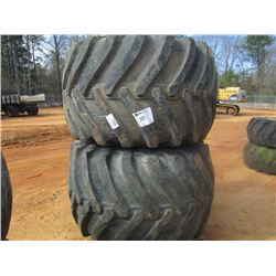1 LOT (2) 66X43.0-25 TIRES & RIMS