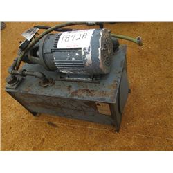 HYD TANK W/ ELECTRIC MOTOR & PUMP