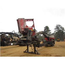 PRENTICE 384 LOG LOADER, S/N P57841, CTR DELIMBER, ECAB W/AIR, MTD ON T/A TRAILER