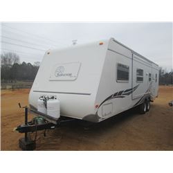 2005 SURVEYOR/FOREST RIVER T/A TRAVEL TRAILER, S/N 4X4TSVV205L005374, BUNK BEDS, MICROWAVE, SLIDE OU