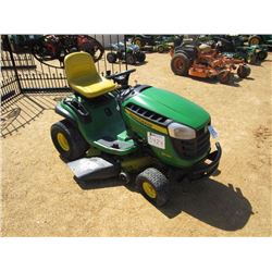 JOHN DEERE D130 RIDING LAWN MOWER, S/N 104720, 42" DECK, METER READING 523 HRS