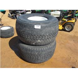 1 LOT (2) 48X25.00-20 TIRES & RIMS