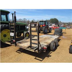 6' X 16' HOMEMADE T/A TRAG TRAILER W/RAMP, S/N , ST205/75R15 TIRES