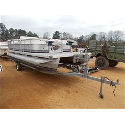 19' SUN CRUISER PONTOON BOAT, S/N , 55HP EVINRUDE, ROYAL S/A GALV TRAILER