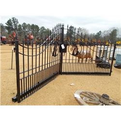 16' HORSE HEAD METAL GATE