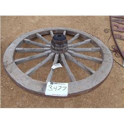 50" WOODEN WAGON WHEEL