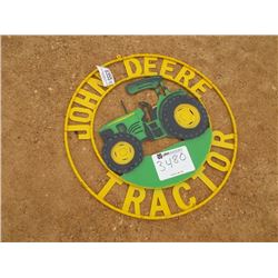 33  JOHN DEERE TRACTOR METAL SIGN