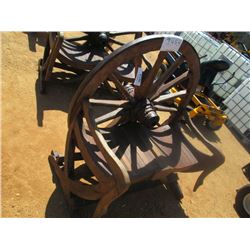 WAGON WHEEL BENCH