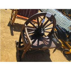 WAGON WHEEL BENCH