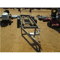 42' X 11' HOMEMADE T/A TRAILER FRAME, P205/70R15 TIRES