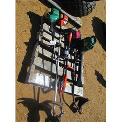 1 LOT (5) GAS & BATTERY TRIMMER & BLOWER