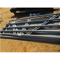 1 LOT (3) MISC SIZE GALV METAL GATES