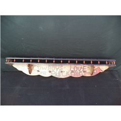 "Cowboys Love Bucking" Wood Shelf