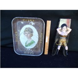 Naughty Nellies Figurine, Hires Root Beer Platter