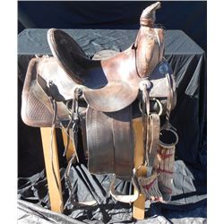 Antique High Back Saddle