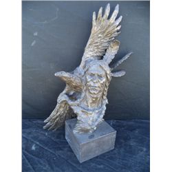 Large Indian & Eagle Bronze