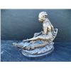 Image 2 : Large Indian in Canoe Bronze