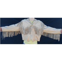 Long-Fringed Men's Extra Large Elk Hide Jacket