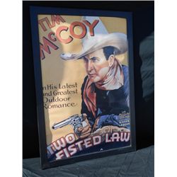 Tim McCoy Movie Poster "Two Fisted Law"