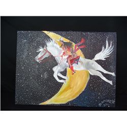 "Jumpin The Bonanna Moon" Painting