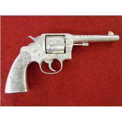 Beautifully Engraved New Service 1923 45 Colt