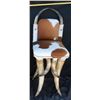 Image 2 : Large Horn Bar Stool with Hair-on Cow Hide