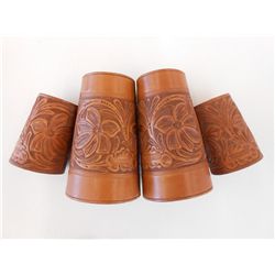 Set of 4) Leather Cuffs