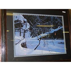 FRAMED LIMITED EDITION PRINT  TWILIGHT TIMBER - ROD TRIBIGER - GALLERY APPROX. $625