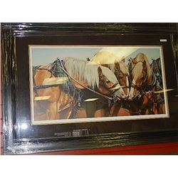 FRAMED LIMITED EDITION PRINT - ALL FOR ONE - ADELINE HALVERSON - GALLERY PRICE APPROX. $800