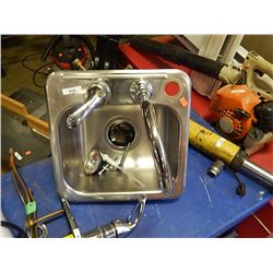 STAINLESS STEEL RV OR BAR SINK WITH TAPS